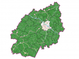 Ashford parishes map