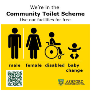 Sign displayed by Community Toilet Scheme Members