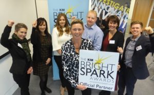 Discovery park's Kimberley Anderson with fellow KM Bright Spark supporters