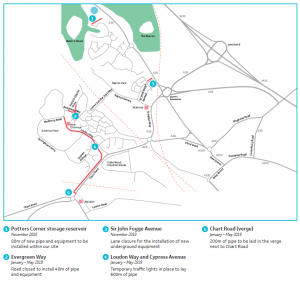 Proposed works in Godinton and Repton